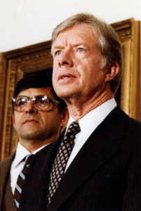 Julian Nava and President Jimmy Carter